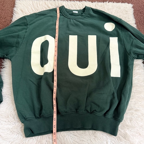 Clare V Forest Oversized Oui Sweatshirt - Picture 4 of 7